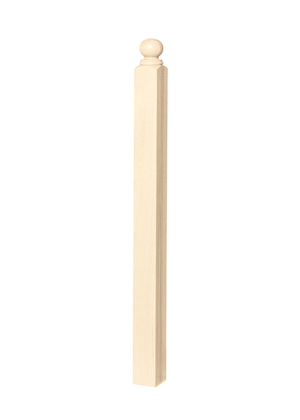 Post to Post Newel - Plain with Ball Top style